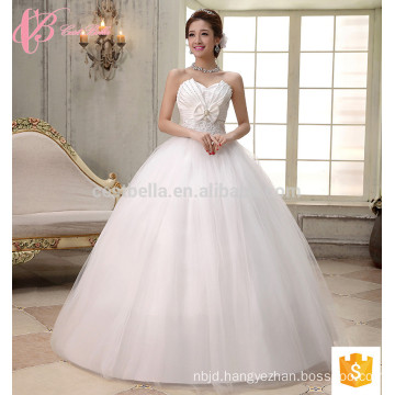 Wholesale women off shoulder sweetheart lace applique plus size ball gown wedding dress